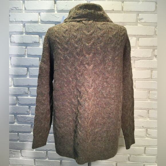 New Banana Republic heather split hem turtleneck sweater XS - Picture 5 of 7